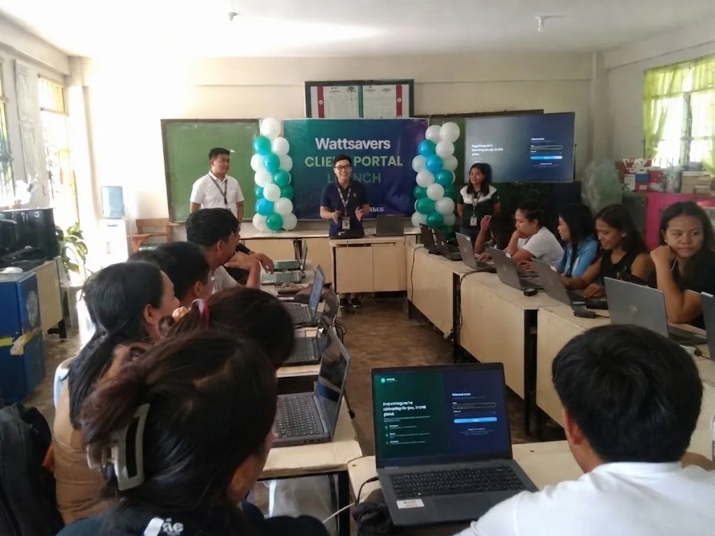 Wattsavers staff walk agency personnel through the new client portal during a hands-on onboarding session.